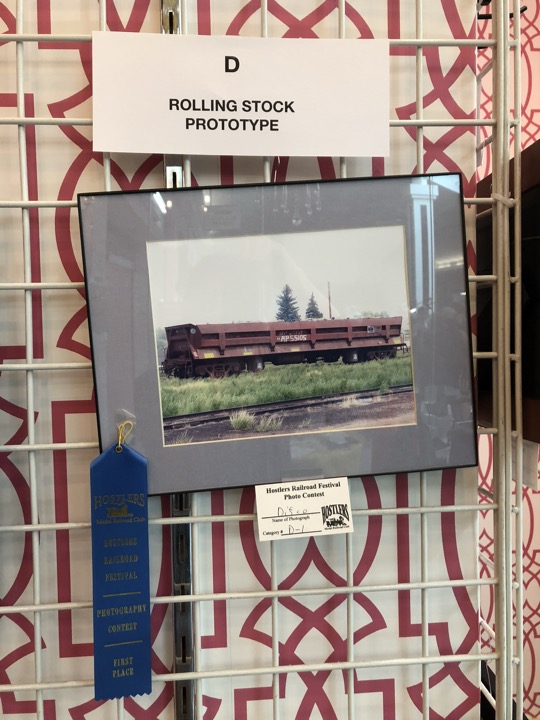 First place Rolling Stock, Lee Witten.  No other entries